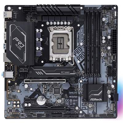 Материнская плата ASRock H670M PRO RS, LGA 1700, MicroATX