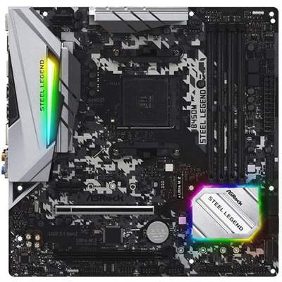 Материнская плата ASRock B450M STEEL LEGEND, AM4, MicroATX