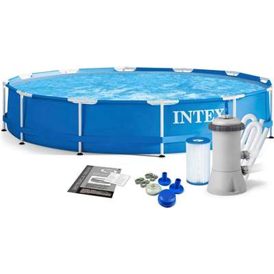 Каркасный бассейн Intex Metal Frame (28212NP) с фильтрующим насосом