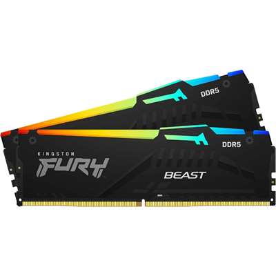 Оперативная память Kingston FURY Beast Black RGB EXPO KF556C36BBEAK2-16, DDR5 16GB (2x8GB)/5600MHz DIMM