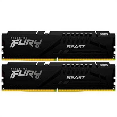 Оперативная память Kingston FURY Beast Black RGB PnP DDR5 16GB (2x8GB)/4800MHz DIMM (KF548C38BBAK2-16)