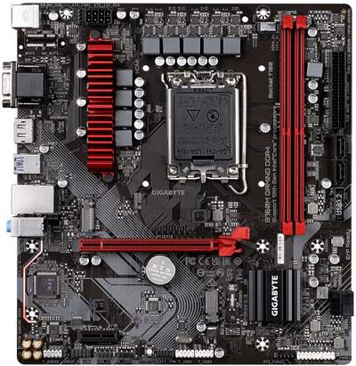 Материнская плата Gigabyte B760M GAMING DDR4, LGA 1700, MicroATX