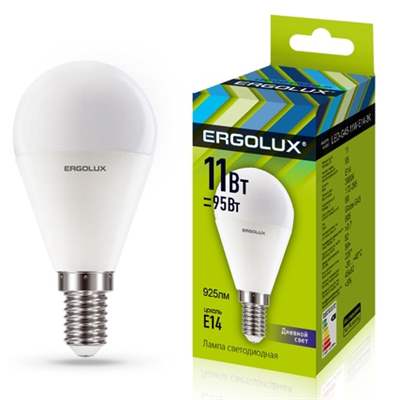 Лампа Ergolux LED-G45-11W-E14-6K (Дневной)