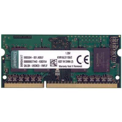 Оперативная память Kingston ValueRAM DDR3 2GB/1600MHz SO-DIMM (KVR16LS11S6/2)