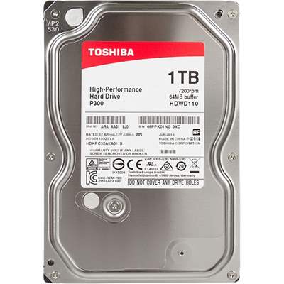 Жесткий диск HDD Toshiba 3.5", 1 ТБ, 7200 об/мин (HDWD110UZSVA)