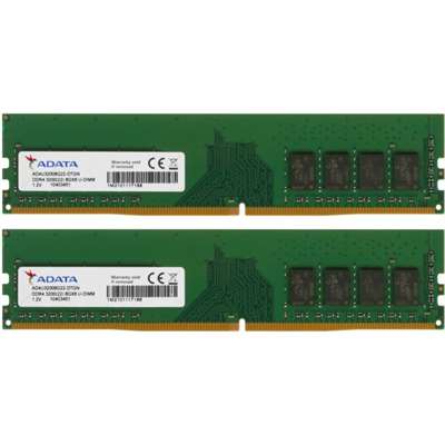 Оперативная память ADATA Premier DDR4 3200 U-DIMM, DDR4 16GB(2x8GB)/3200MHz DIMM (AD4U32008G22-DTGN)