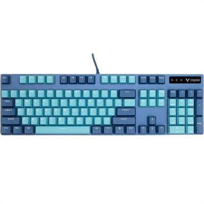 Клавиатура Rapoo V500PRO, Blue Switch, Cyan Blue