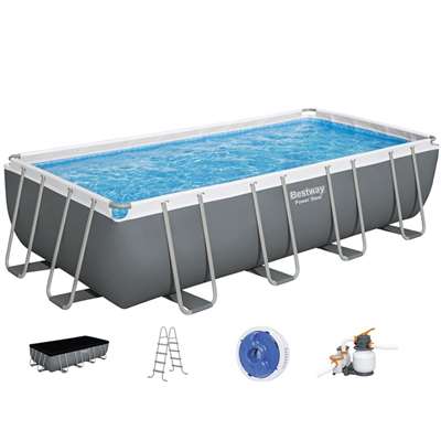 Каркасный бассейн Bestway Power Steel 56466 с фильтрующим насосом