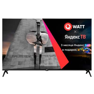 Телевизор 43″ LED Qwatt Q43YK-MB 4K 60 Гц