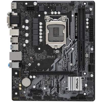 Материнская плата ASRock H510M-HDV/M.2, LGA 1200, MicroATX