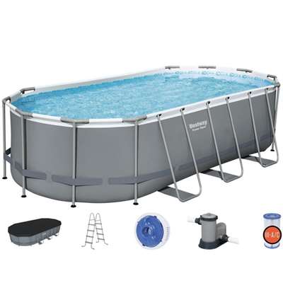 Каркасный бассейн Bestway Power Steel 56710 с фильтрующим насосом