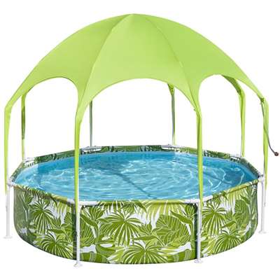 Детский каркасный бассейн Bestway Steel Pro Splash-in-Shade 56432