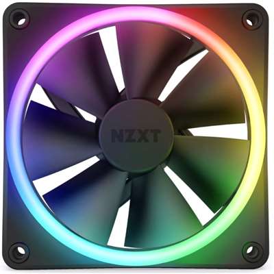 Кулер для корпуса NZXT F120 RGB Duo (RF-D12SF-B1), Ø120 мм, Black