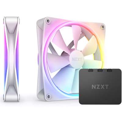 Кулер для корпуса NZXT F140 RGB DUO Twin Pack, Ø140 мм, White