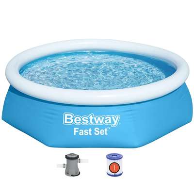 Надувной бассейн Bestway Fast Set 57450 с фильтрующим насосом