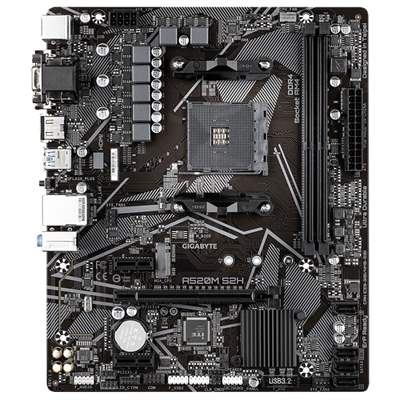 Материнская плата Gigabyte A520M S2H, AM4, MicroATX
