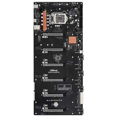 Материнская плата ASRock H510 PRO BTC+, LGA 1200, Для майнинга
