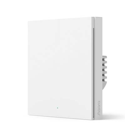 Настенный выключатель одноклавишный Aqara Smart Wall Switch H1 (No Neutral, Single Rocker)