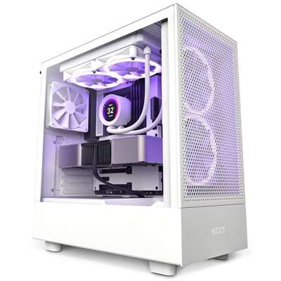 Корпус NZXT H5 Flow (2022)(CC-H51FW-01) (White)