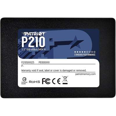 SSD накопитель Patriot P210, 512 ГБ, SATA III, 2.5" (P210S512G25)