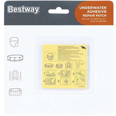 Набор для ремонта надувных изделий Bestway 62091 (в упаковке 10 шт заплаток)