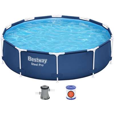 Каркасный бассейн Bestway Steel Pro 56679 с фильтрующим насосом