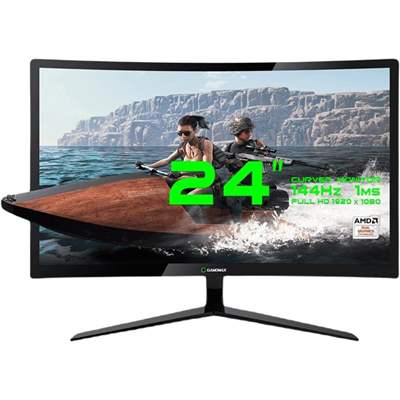 Монитор 23.6″ Gamemax GMX24C144, 1920x1080, 16:9, TN, 144 Гц (Black)