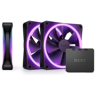 Кулер для корпуса NZXT F120 RGB DUO Triple Pack, Ø120 мм, Black