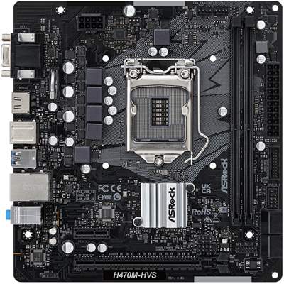 Материнская плата ASRock H470M-HVS R2.0, LGA 1200, MicroATX