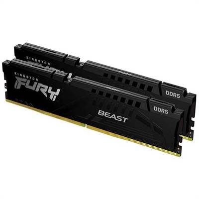 Оперативная память Kingston FURY Beast Black PnP DDR5 32GB (2x16GB)/4800MHz DIMM (KF548C38BBK2-32)