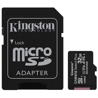 Карта памяти Kingston SDCS2/32GB, с адаптером, 32 ГБ