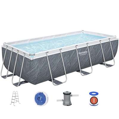 Каркасный бассейн Bestway Power Steel 56721 с фильтрующим насосом