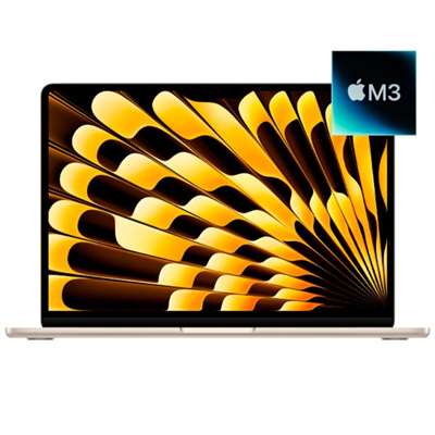 Ноутбук Apple MacBook Air 13″ M3 (2024) 13.6″/Apple M3/8 ГБ/256 ГБ/MacOS, Starlight