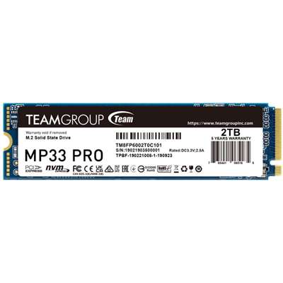 SSD накопитель Team Group MP33 PRO, 2 ТБ, M.2 NVMe PCI-E Gen 3x4 (TM8FPD002T0C101)