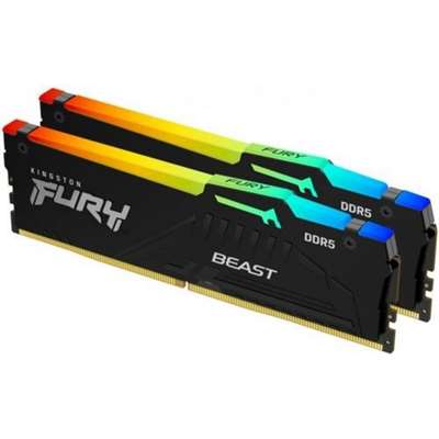 Оперативная память Kingston FURY Beast Black RGB EXPO, DDR5 32GB(2x16GB)/5600MHz DIMM (KF556C36BBEAK2-32)