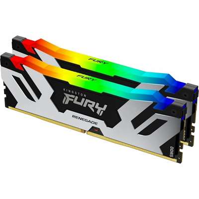 Оперативная память Kingston FURY Renegade Silver/Black RGB XMP, DDR5 48GB(2x24GB)/6400MHz DIMM (KF564C32RSAK2-48)