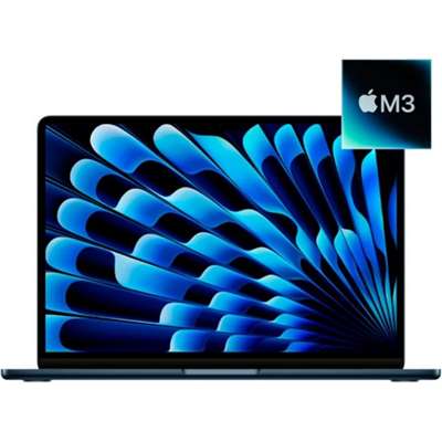 Ноутбук Apple MacBook Air 13″ M3 (2024) 13.6″/Apple M3/8 ГБ/512 ГБ/MacOS, Midnight