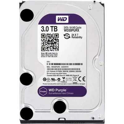 Жесткий диск HDD Dahua 3.5", 3 ТБ, 5400 об/мин (WD30PURX)