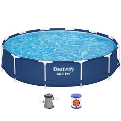 Каркасный бассейн Bestway Steel Pro 56681 с фильтрующим насосом
