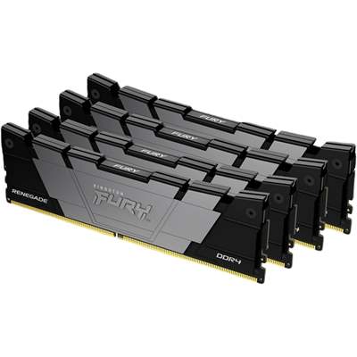 Оперативная память Kingston FURY Renegade Black XMP, DDR4 64GB(4x16GB)/3200MHz DIMM (KF432C16RB12K4/64)