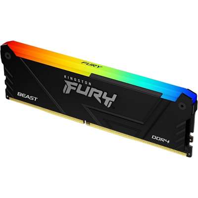 Оперативная память Kingston FURY Beast RGB Black XMP, DDR4 32GB/3200MHz DIMM (KF432C16BB2A/32)