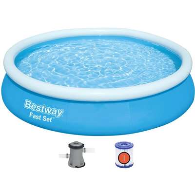 Надувной бассейн Bestway Fast Set Pool (57274) с фильтрующим насосом