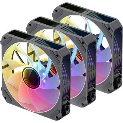 Кулер для корпуса Jonsbo ZG-120BR (3 in 1), Ø120 мм