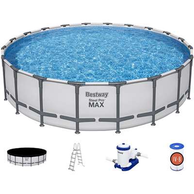 Каркасный бассейн Bestway Steel Pro Max (561FM) с фильтрующим насосом