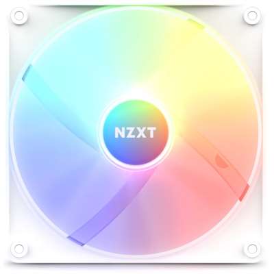 Кулер для корпуса NZXT F140 RGB Core (RF-C14SF-W1), Ø140 мм, White