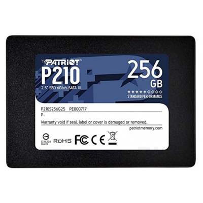 SSD накопитель Patriot P210, 256 ГБ, SATA III, 2.5" (P210S256G25)