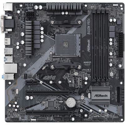 Материнская плата ASRock B450M Pro4 R2.0, AM4, MicroATX