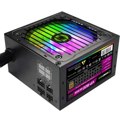 Блок питания 800W, Gamemax VP-800-M-RGB (Bronze)