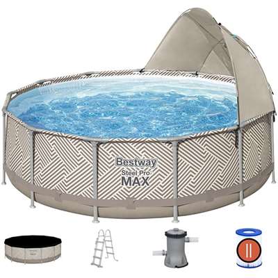 Каркасный бассейн Bestway Steel Pro Max (561FY) с фильтрующим насосом