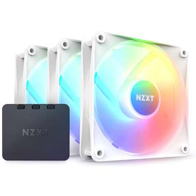 Кулер для корпуса NZXT F120 RGB Core Triple Pack, Ø120 мм, White